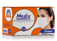 Máscara Tripla c/ Elástico Medix - Caixa 50 un 